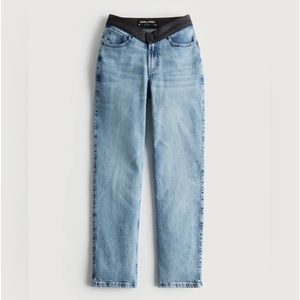 HOLLISTER SOCIAL TOURIST ULTRA HIGH-RISE V-WAIST STRAIGHT